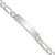 Sterling Silver Figaro Link ID Bracelet - QI-2AB829F8-4357