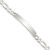 Sterling Silver Figaro Link ID Bracelet - QI-CED08BA9-3446