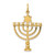 14K 3D Menorah Charm
