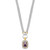 Sterling Silver Flash Gold-plated CZ Necklace - QG-68C317A9-5624