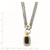 Sterling Silver Flash Gold-plated CZ Necklace - QG-A1FA2C8A-6872