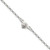 Sterling Silver Flower Charm Anklet