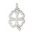 Sterling Silver Four Leaf Clover Charm