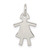Sterling Silver Girl Charm