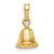 14k 3-D Moveable Bell Pendant