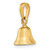14k 3-D Moveable Bell Pendant