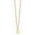 Sterling Silver Gold-plated Cutout Letter H Initial Necklace