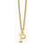 Sterling Silver Gold-plated Cutout Letter P Initial Necklace