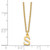 Sterling Silver Gold-plated Cutout Letter S Initial Necklace