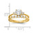 Sterling Silver Gold-Plated CZ Engagement Ring and Band Set - QR-E3C8966E-9284