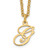 Sterling Silver Gold-plated Letter G Initial Necklace