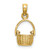 14K 3-D Moveable Handle Basket Charm