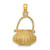 14K 3-D Moveable Handle Flower Basket Charm