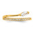 Sterling Silver Gold-plated Polished Fancy Marquise and Round CZ Size 7 Ring