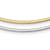 Sterling Silver Gold-pltd 2mm Reversible w/2in ext Cubetto Chain
