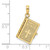 14K 3-D Moveable Pages Holy Bible w/ Lords Prayer Charm