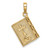 14K 3-D Moveable Pages Serenity Prayer Book Pendant