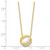 Sterling Silver Gold-tone CZ & Shell Pearl 2in ext Necklace