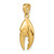 14K 3-D Moveable Stone Crab Claw Pendant