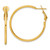 Sterling Silver Gold-tone Polished 2mm Omega Back Round Hoop Earrings - QE-655B9F19-4338