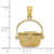 14K 3-D Nantucket Basket Charm