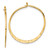 Sterling Silver Gold-tone Polished and Hammered Hoop Earrings - QE-D144FFBF-1250