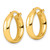 Sterling Silver Gold-tone Polished Hoop Earrings