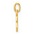 Sterling Silver Gold-tone Polished Letter H Initial Charm