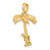 14K 3-D Palm Tree W/Moveable Man Charm