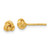 Sterling Silver Gold-tone Polished Love Knot Post Earrings