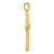 Sterling Silver Gold-Tone Polished Pave CZ Latin Cross Pendant