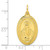 Sterling Silver Gold-tone Polished Solid Miraculous Medal Pendant - QC-F179AEEB-7666