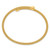 Sterling Silver Gold-tone Textured Flexible Bangle