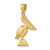 14K 3-D Pelican Standing Charm - K7-A5C023DA-5330