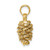 14K 3D Pinecone Charm
