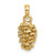 14K 3D Pinecone Charm