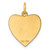 Sterling Silver GP Engraveable Heart Polished Disc Charm - QM-7C33D774-5385