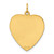 Sterling Silver GP Engraveable Heart Polished Disc Charm - QM-85DB043F-4250