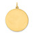 Sterling Silver GP Engraveable Round Polished Disc Charm - QM-03A5A854-6445
