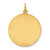 Sterling Silver GP Engraveable Round Polished Disc Charm - QM-6DAE0588-6355