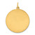 Sterling Silver GP Engraveable Round Polished Disc Charm - QM-DAFF14EF-9345