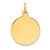 Sterling Silver GP Engraveable Round Polished Disc Charm - QM-EEFDFD77-1660