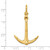 14K 3-D Polished Anchor 2 Piece and Moveable Charm - K7-14A273E1-6380