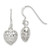 Sterling Silver Heart Dangle Earrings - QE-69D5DAF9-1935