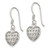 Sterling Silver Heart Dangle Earrings - QE-69D5DAF9-1935