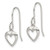 Sterling Silver Heart Dangle Shepherd Hook Earrings - QE-F26A291A-5217