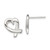 Sterling Silver Heart Earrings - QE-39434DC2-3351
