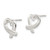 Sterling Silver Heart Earrings - QE-39434DC2-3351