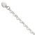 Sterling Silver Heart Link Childs Bracelet