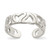 Sterling Silver Heart Toe Ring - QR-E87FDBA7-1443